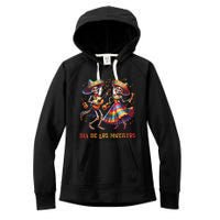 Dia De Los Muertos Dancing Skeletons Guitar Day Of The Dead Gift Women's Fleece Hoodie