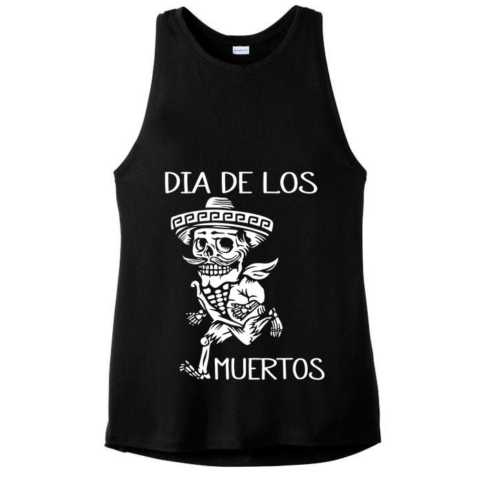 Dia De Los Muertos Funny Day Of The Dead Hanging Skulls Ladies PosiCharge Tri-Blend Wicking Tank