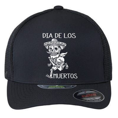 Dia De Los Muertos Funny Day Of The Dead Hanging Skulls Flexfit Unipanel Trucker Cap