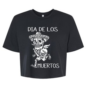 Dia De Los Muertos Funny Day Of The Dead Hanging Skulls Bella+Canvas Jersey Crop Tee