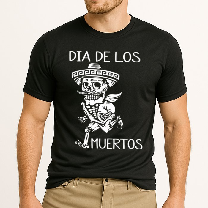 Dia De Los Muertos Funny Day Of The Dead Hanging Skulls Performance Shirt