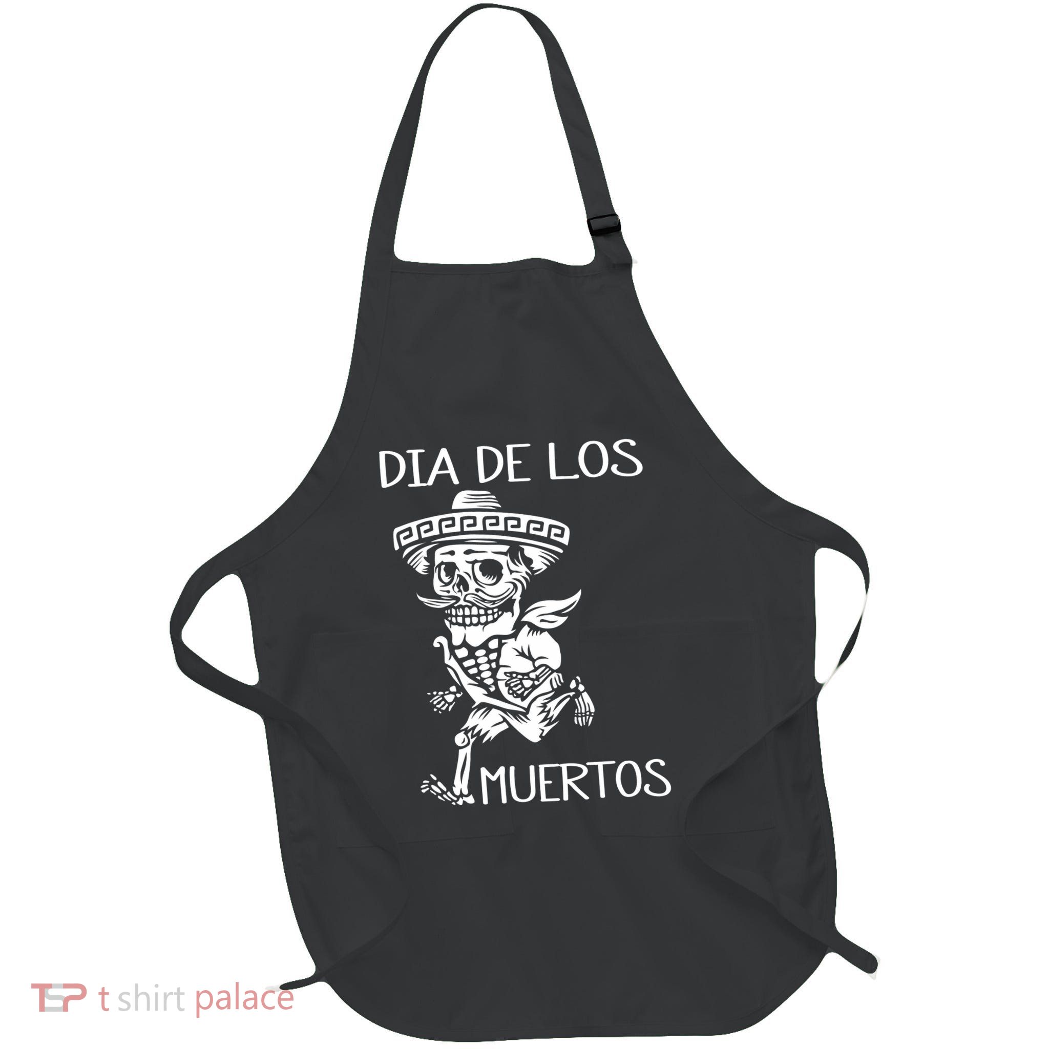 Dia De Los Muertos Funny Day Of The Dead Hanging Skulls Apron