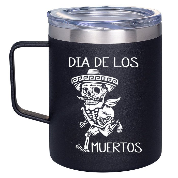 Dia De Los Muertos Funny Day Of The Dead Hanging Skulls 12oz Stainless Steel Coffee Mug