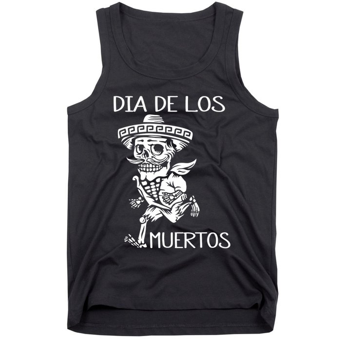 Dia De Los Muertos Funny Day Of The Dead Hanging Skulls Tank Top