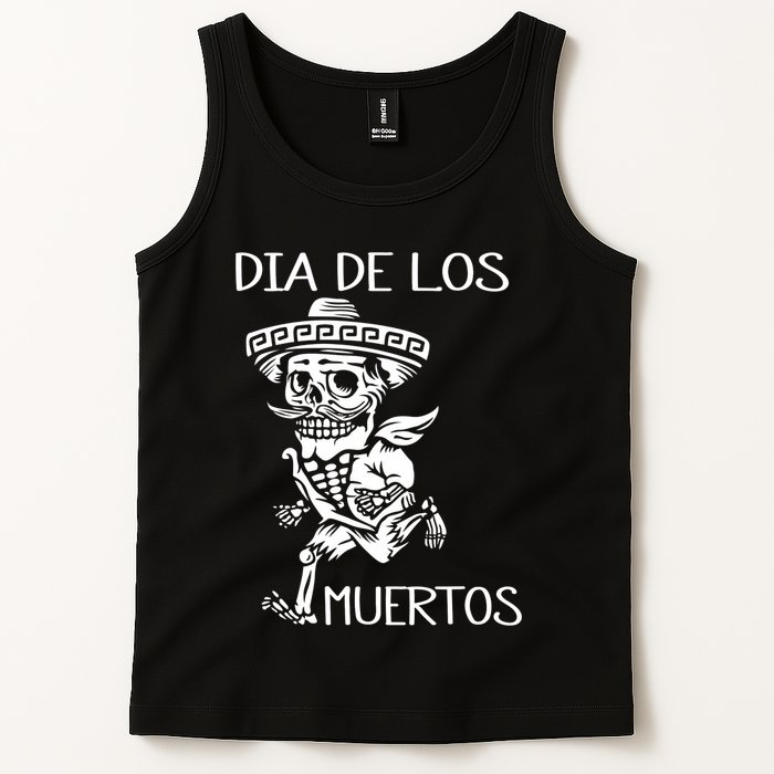 Dia De Los Muertos Funny Day Of The Dead Hanging Skulls Tank Top
