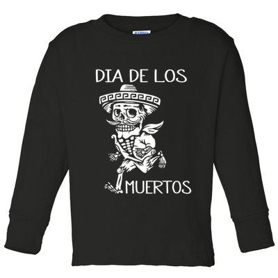 Dia De Los Muertos Funny Day Of The Dead Hanging Skulls Toddler Long Sleeve Shirt
