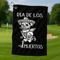 Dia De Los Muertos Funny Day Of The Dead Hanging Skulls Golf Towel