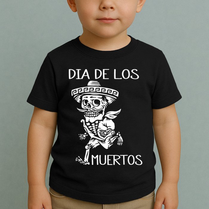 Dia De Los Muertos Funny Day Of The Dead Hanging Skulls Toddler T-Shirt