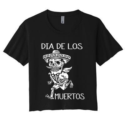 Dia De Los Muertos Funny Day Of The Dead Hanging Skulls Crop Top