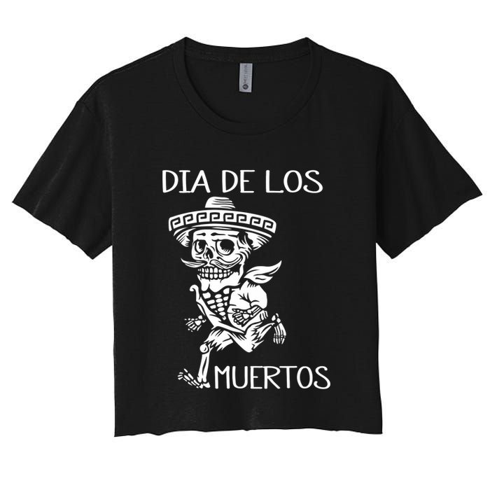 Dia De Los Muertos Funny Day Of The Dead Hanging Skulls Crop Top
