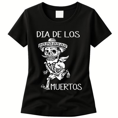 Dia De Los Muertos Funny Day Of The Dead Hanging Skulls Womens T-Shirt