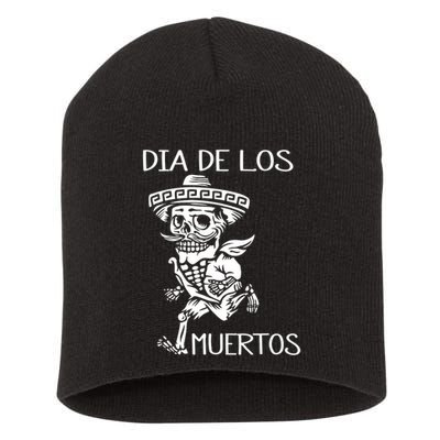 Dia De Los Muertos Funny Day Of The Dead Hanging Skulls Short Acrylic Beanie