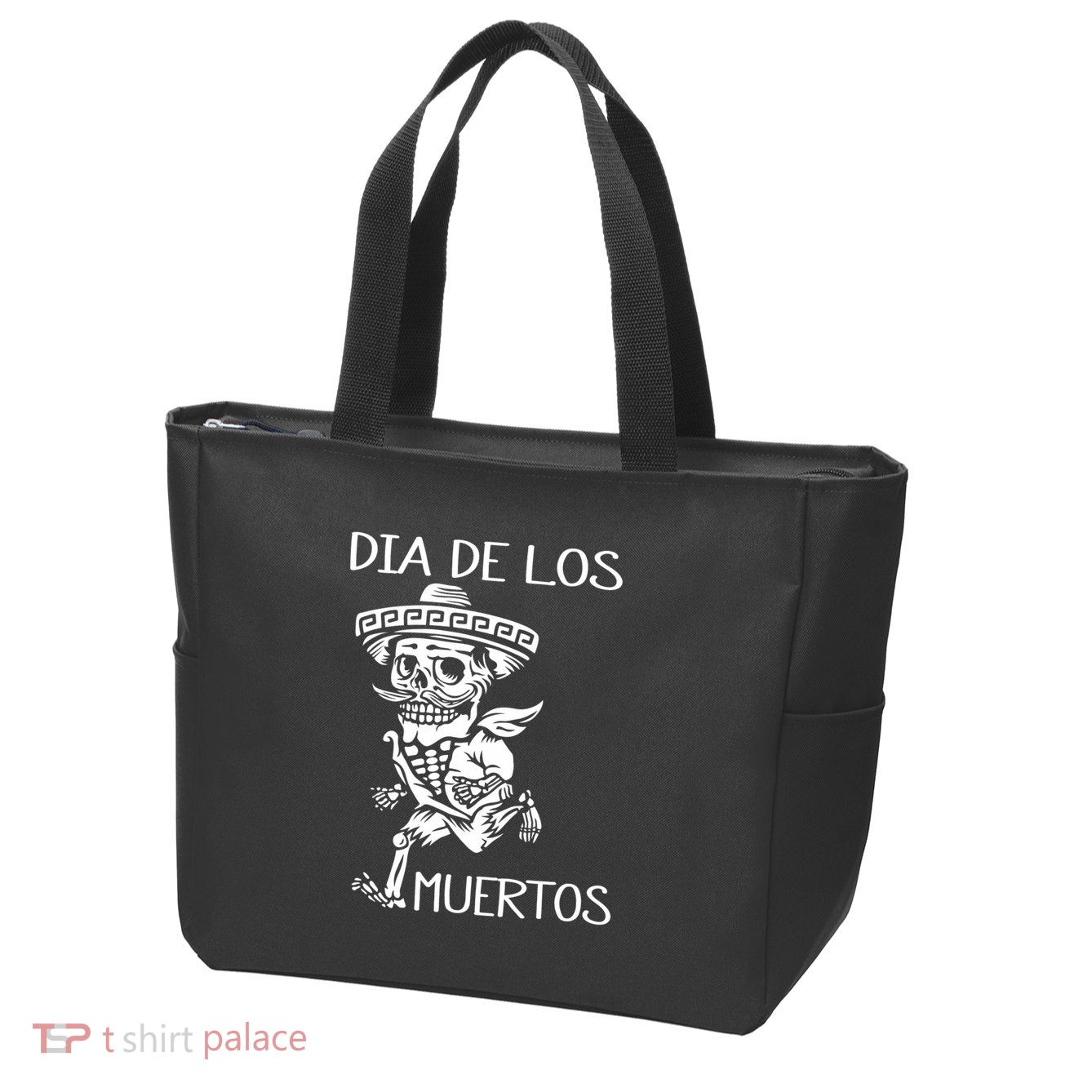 Dia De Los Muertos Funny Day Of The Dead Hanging Skulls Zip Tote Bag
