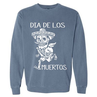 Dia De Los Muertos Funny Day Of The Dead Hanging Skulls Garment-Dyed Sweatshirt