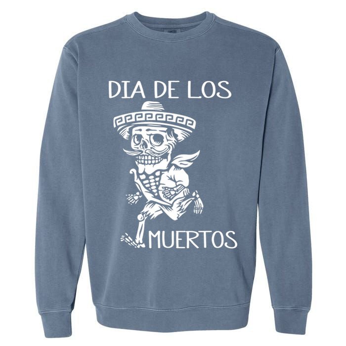 Dia De Los Muertos Funny Day Of The Dead Hanging Skulls Garment-Dyed Sweatshirt