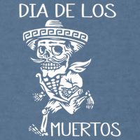 Dia De Los Muertos Funny Day Of The Dead Hanging Skulls Garment-Dyed Sweatshirt