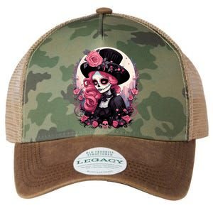 Dia De Los Muertos La Catrina Day Of The Dead Legacy Tie Dye Trucker Hat