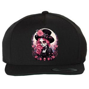 Dia De Los Muertos La Catrina Day Of The Dead Wool Snapback Cap