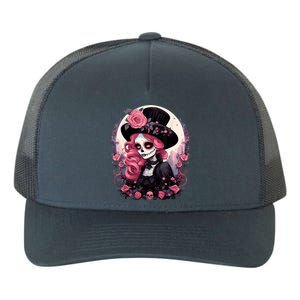 Dia De Los Muertos La Catrina Day Of The Dead Yupoong Adult 5-Panel Trucker Hat