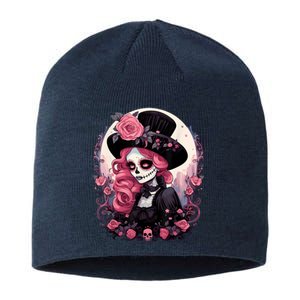 Dia De Los Muertos La Catrina Day Of The Dead Sustainable Beanie