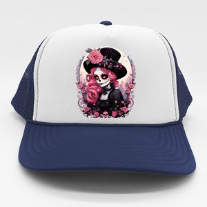 Dia De Los Muertos La Catrina Day Of The Dead Trucker Hat