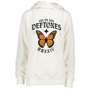 Dia De Los D.E.F.T.O.N.E.S Womens Funnel Neck Pullover Hood