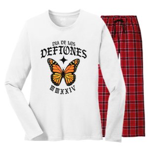 Dia De Los D.E.F.T.O.N.E.S Women's Long Sleeve Flannel Pajama Set 