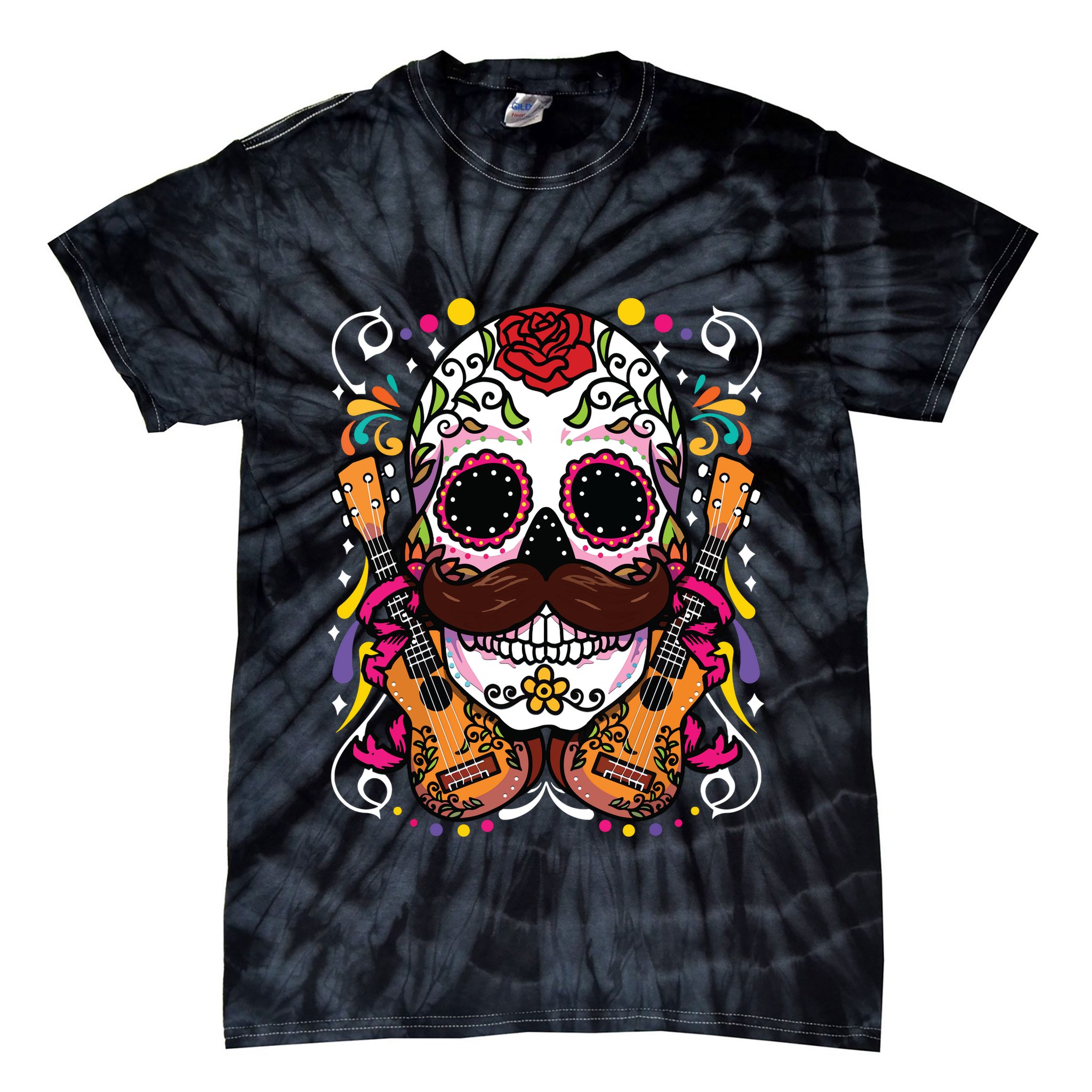 Dia De Los Muertos Tie-Dye T-Shirt