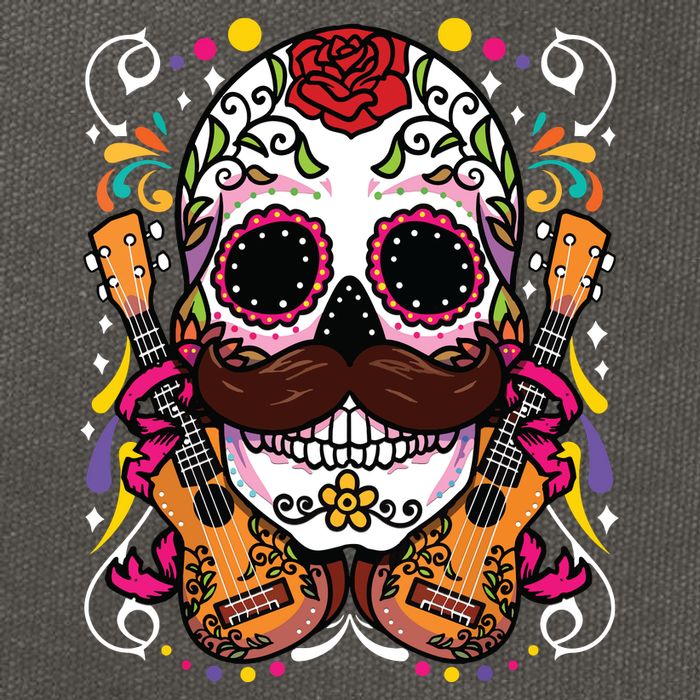 Dia De Los Muertos Cotton Canvas Backpack