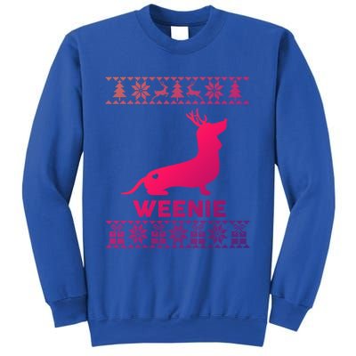 Dachshund Dog Lover Weenie Reindeer Ugly Christmas Sweater Great Gift Sweatshirt