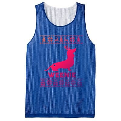 Dachshund Dog Lover Weenie Reindeer Ugly Christmas Sweater Great Gift Mesh Reversible Basketball Jersey Tank