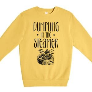 Dumpling Design Love Funny Pierogi Lover Dim Sum Premium Crewneck Sweatshirt