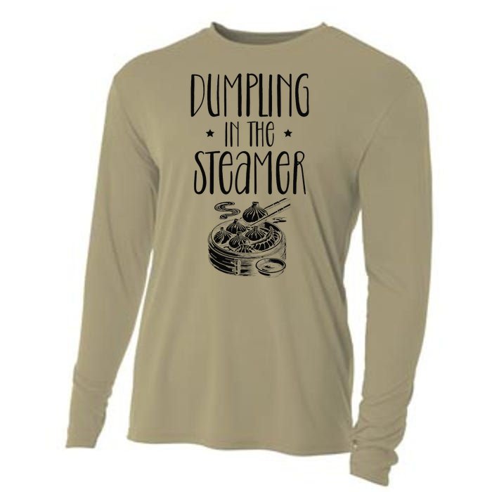 Dumpling Design Love Funny Pierogi Lover Dim Sum Cooling Performance Long Sleeve Crew