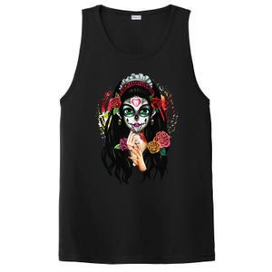 DíA De Los Muertos La Catrina Day Of The Dead Sugar Skull PosiCharge Competitor Tank