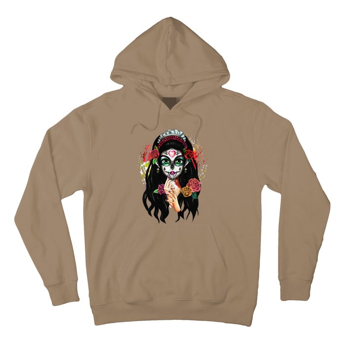 DíA De Los Muertos La Catrina Day Of The Dead Sugar Skull Hoodie