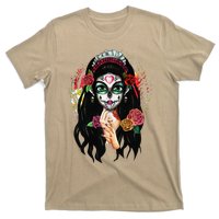 DíA De Los Muertos La Catrina Day Of The Dead Sugar Skull T-Shirt