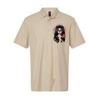 DíA De Los Muertos La Catrina Day Of The Dead Sugar Skull Softstyle Adult Sport Polo