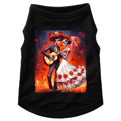 Dia De Los Muertos Skeletons Dancing Mexican Day Of The Dead Doggie Tank