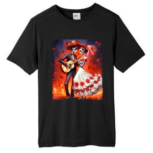 Dia De Los Muertos Skeletons Dancing Mexican Day Of The Dead Tall Fusion ChromaSoft Performance T-Shirt