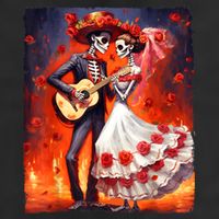 Dia De Los Muertos Skeletons Dancing Mexican Day Of The Dead 11oz C Handle Ceramic Mug