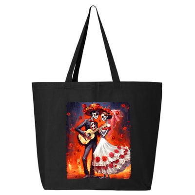 Dia De Los Muertos Skeletons Dancing Mexican Day Of The Dead 25L Jumbo Tote