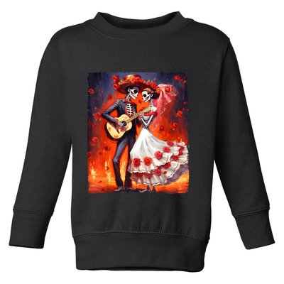 Dia De Los Muertos Skeletons Dancing Mexican Day Of The Dead Toddler Sweatshirt