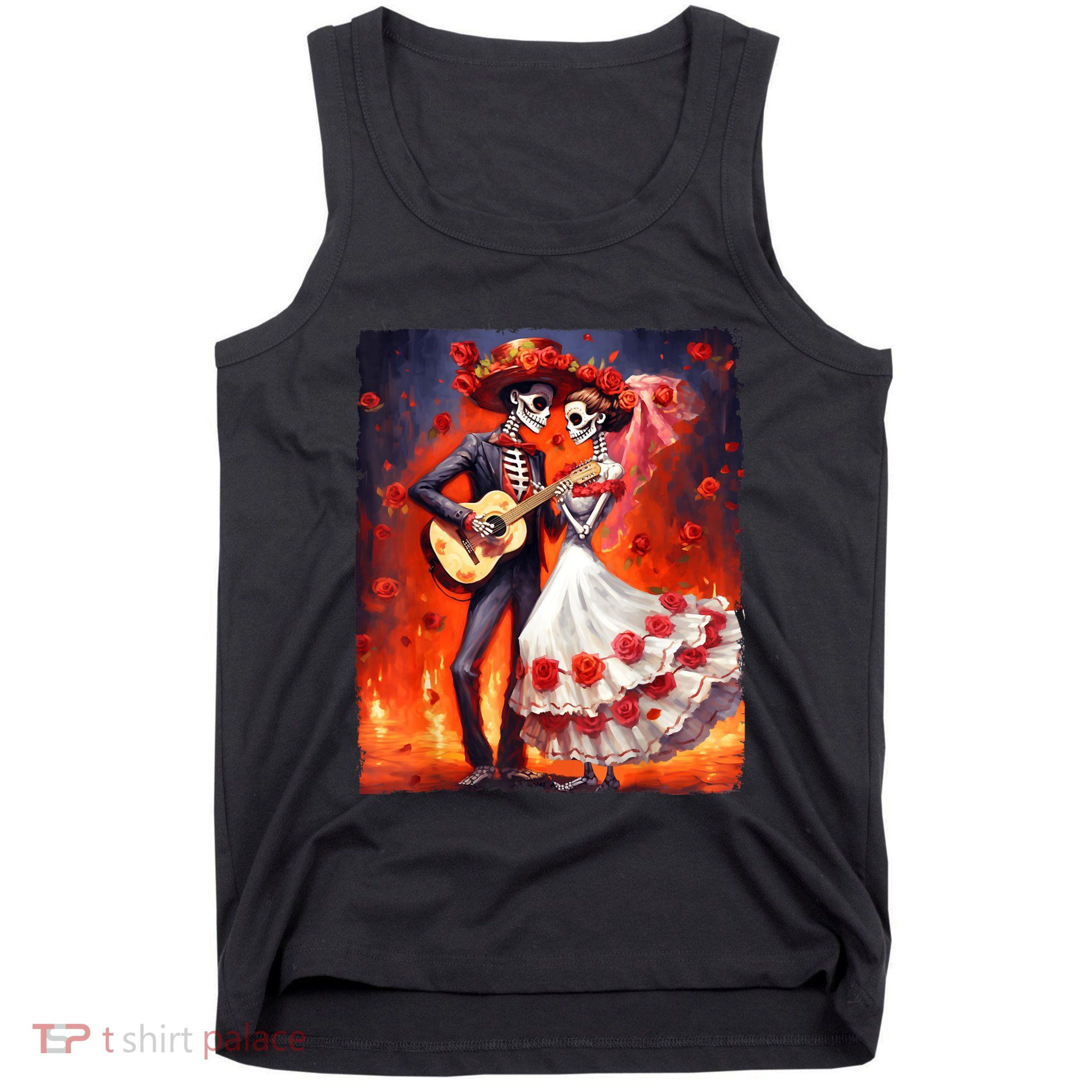 Dia De Los Muertos Skeletons Dancing Mexican Day Of The Dead Tank Top