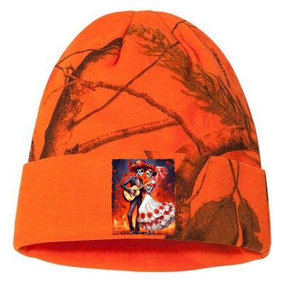 Dia De Los Muertos Skeletons Dancing Mexican Day Of The Dead Kati Licensed 12" Camo Beanie