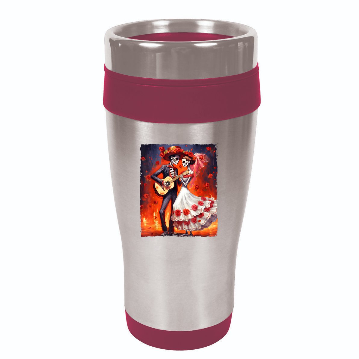 Dia De Los Muertos Skeletons Dancing Mexican Day Of The Dead 16oz Travel Tumbler