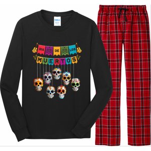 Dia De Los Muertos Mexican Day Of Death Long Sleeve Pajama Set