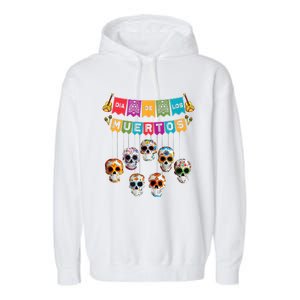 Dia De Los Muertos Mexican Day Of Death Garment-Dyed Fleece Hoodie