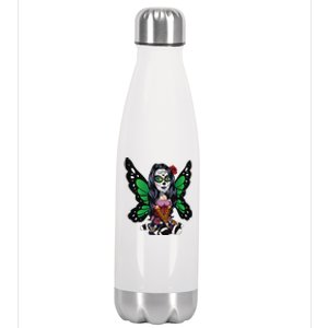 DíA De Los Muertos La Catrina Day Of The Dead Sugar Skull Stainless Steel Insulated Water Bottle