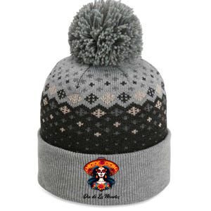 Dia De Los Muertos Day Of The Dead Festive The Baniff Cuffed Pom Beanie