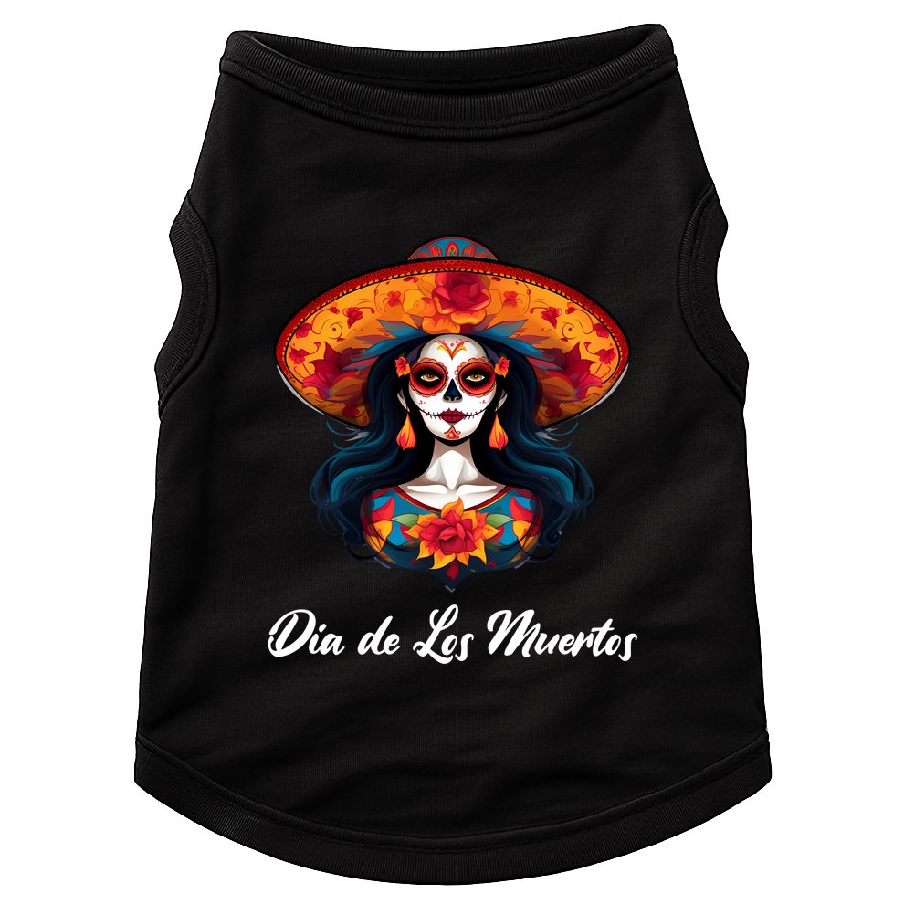 Dia De Los Muertos Day Of The Dead Festive Doggie Tank